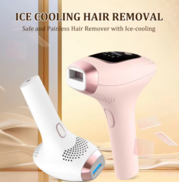 HAIR REMOVER LS005 IPL Laser Epilator Machine Household Hair Removal Device with 9 Level Ice Cooling Handset English Operating Language
